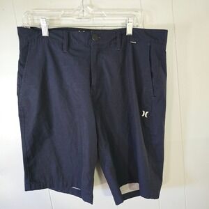 Hurley Hybrid Walk Shorts Mens 34 Navy Blue Good Quick Dry Surf Board Shorts